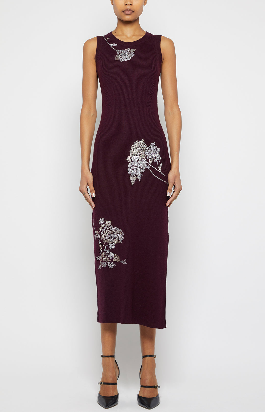 EMBROIDERED RIBBED TUBINO DRESS – Prabal Gurung