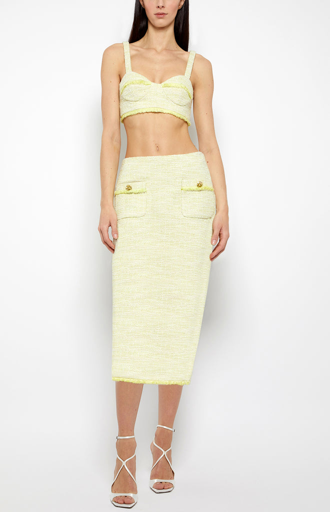 TWEED PENCIL SKIRT Prabal Gurung